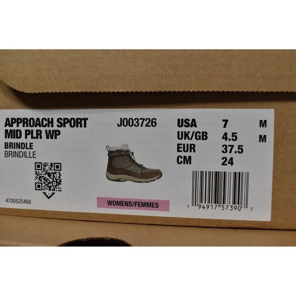 Merrell‎ Womens 7 Approach Sport Mid Polar Waterproof Snow Boots Shoes